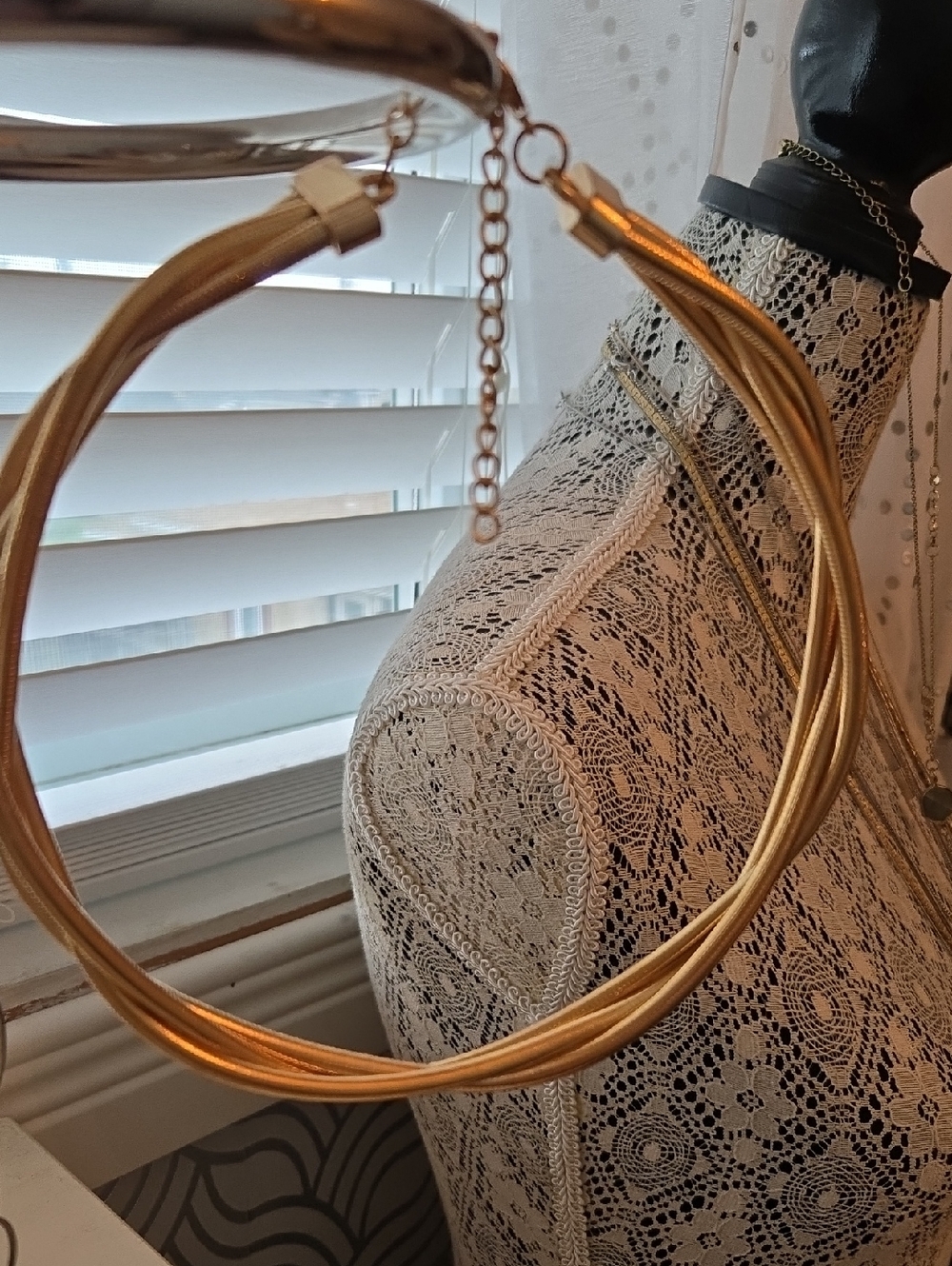 Gold Multi-Strand Collar Necklace